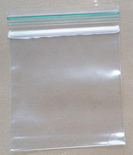 Clear Poly Plastic Grip Seal Reusable Zip Lock Plain Bags 1000 (60mm x 50mm)